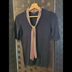 Women short sleeve knit Navy XS